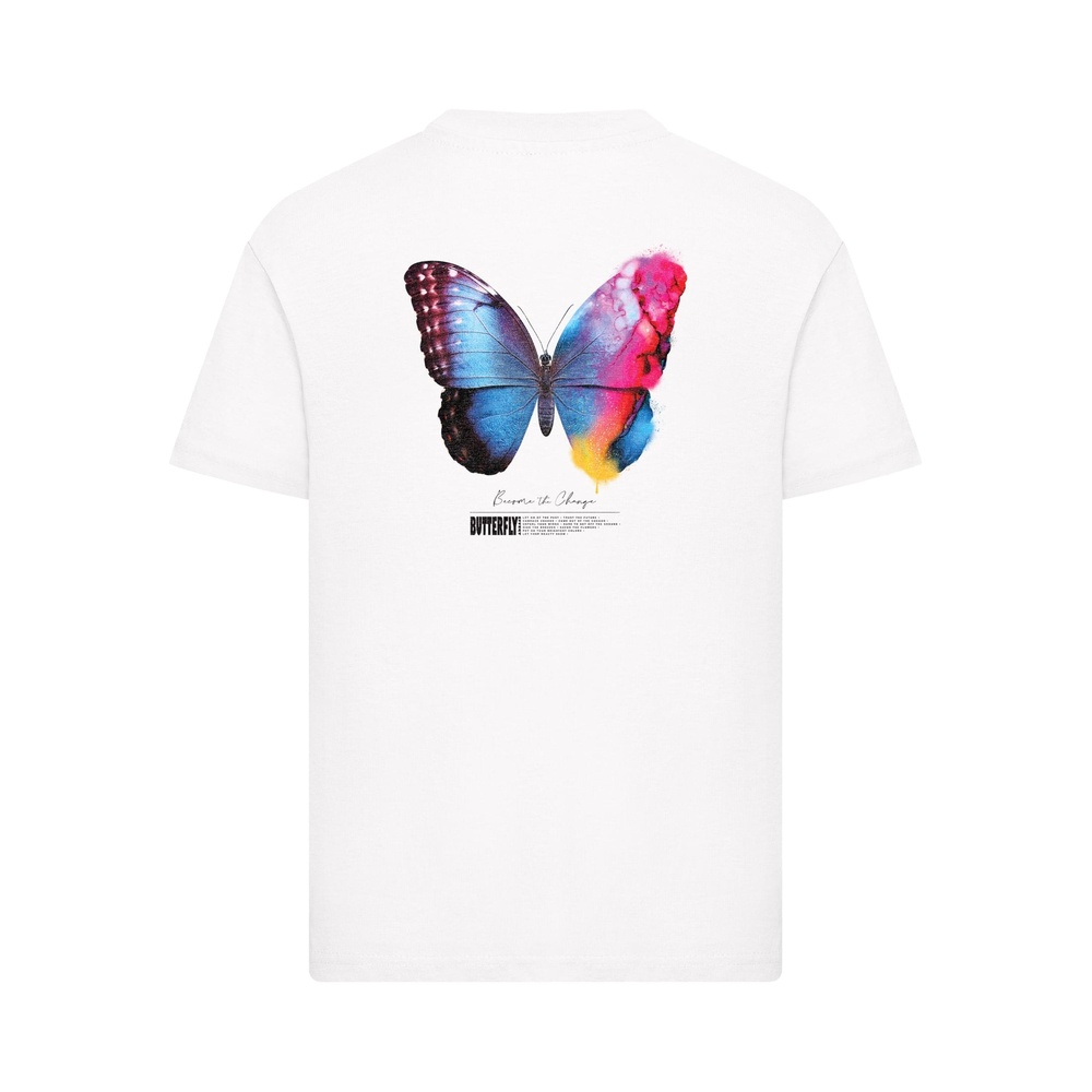 Mister Tee - Butterfly Effect Become The Change Tshirt Enfant - Blanc